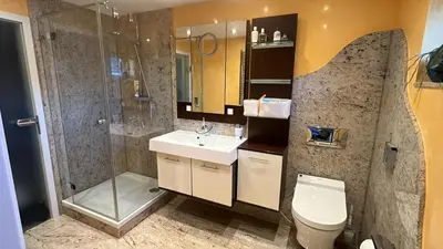 Ein Badezimmer in der Unterkunft Lieblingsplatz Appartement