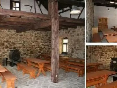 Ein Restaurant oder anderes Speiselokal in der Unterkunft Apartment mit Terrasse by Interhome