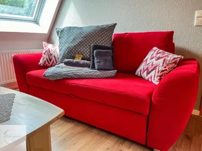 Ein Sitzbereich in der Unterkunft Cozy Apartment Rooftop Churchplace
