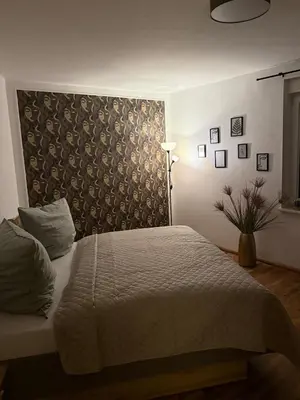 Ein Bett oder Betten in einem Zimmer der Unterkunft Apartment nahe Senftenberger See - Wohnung 2