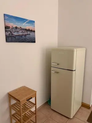 Küche/Küchenzeile in der Unterkunft Apartment nahe Senftenberger See - Wohnung 2
