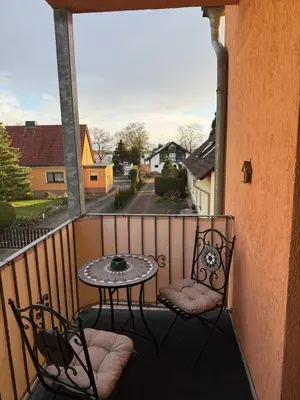 Ein Balkon oder eine Terrasse in der Unterkunft Apartment nahe Senftenberger See - Wohnung 2