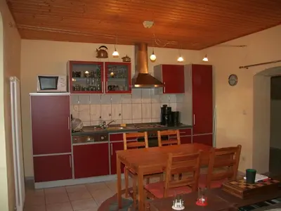 Küche/Küchenzeile in der Unterkunft Apartment Wohnung mit Terrasse im sanierten Fachwerkhof by Interhome