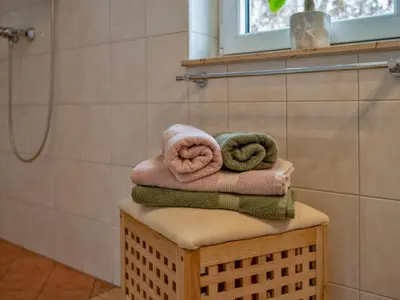 Ein Badezimmer in der Unterkunft Hohnstein