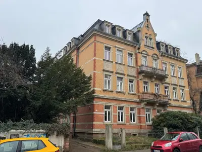Das Gebäude in dem sich die Ferienwohnung befindet