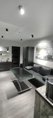 Ein Sitzbereich in der Unterkunft Gasthaus Zum schwarzen Roß