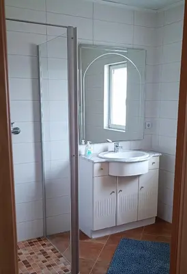 Ein Badezimmer in der Unterkunft Gästehaus Müller