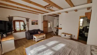 Ein Bett oder Betten in einem Zimmer der Unterkunft Sethmacher Stube