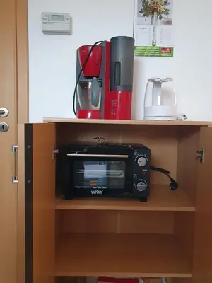 Küche/Küchenzeile in der Unterkunft Gemütliches Ferienapartment im Zschonergrund