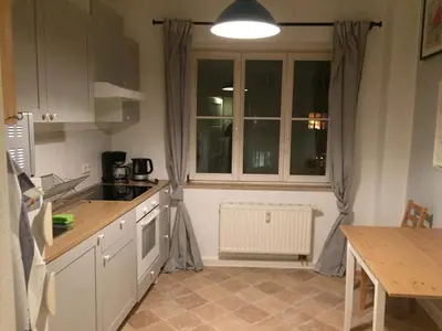 Küche/Küchenzeile in der Unterkunft Fabelhafte Ferienwohnung in Dresden Neustadt