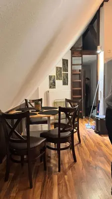 Ein Sitzbereich in der Unterkunft Wohnung Iris