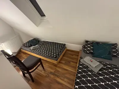 Ein Bett oder Betten in einem Zimmer der Unterkunft Wohnung Iris
