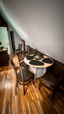 Ein Sitzbereich in der Unterkunft Wohnung Iris