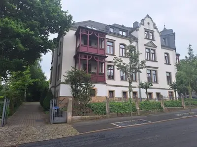 Das Gebäude in dem sich die Ferienwohnung befindet
