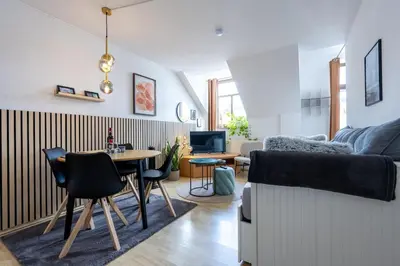 Ein Sitzbereich in der Unterkunft 2 room Sonnenberg Wi-Fi Netflix
