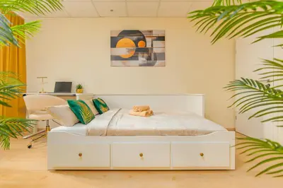 Ein Sitzbereich in der Unterkunft Bis 10 Personen - 106 qm Design-Apartment, Top Lage, mit Parkplatz