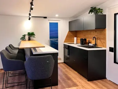 Küche/Küchenzeile in der Unterkunft Ferienwohnung mit schöner Terrasse in Bad Lausick