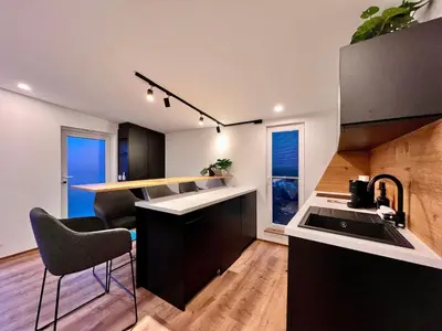 Küche/Küchenzeile in der Unterkunft Ferienwohnung mit schöner Terrasse in Bad Lausick