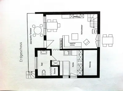 Grundriss der Unterkunft Ferienhaus Erzgebirge