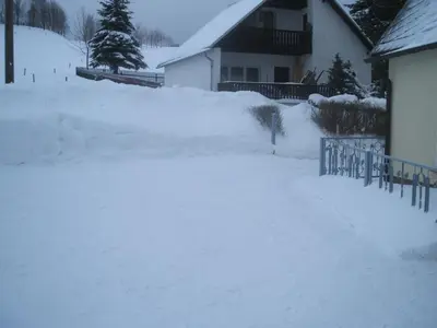 Ferienhaus Erzgebirge im Winter
