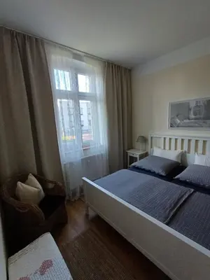 Ein Bett oder Betten in einem Zimmer der Unterkunft Lieblings-Nest im Grünen