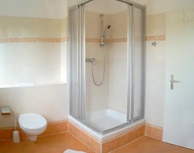 Ein Badezimmer in der Unterkunft Ferienhaus Flora
