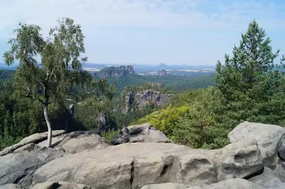 Naturlandschaft in der Nähe des Ferienhauses