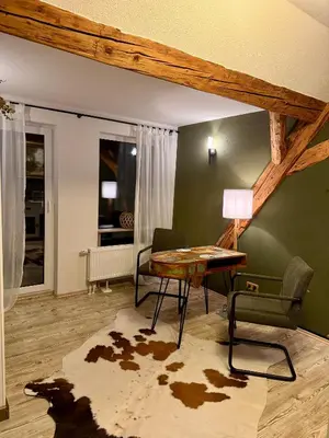 Ein Sitzbereich in der Unterkunft Haus der Geschichten