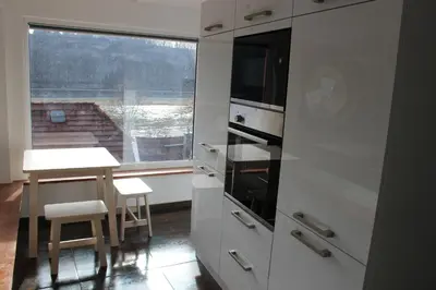 Küche/Küchenzeile in der Unterkunft Bungalow Schönblick