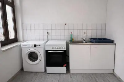 Küche/Küchenzeile in der Unterkunft New Fully Equipped Apartment in Chemnitz