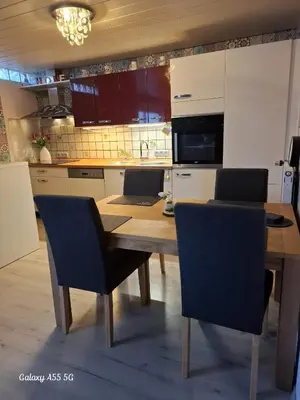 Küche/Küchenzeile in der Unterkunft Ferienwohnung seeblick