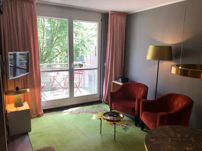 TV/Unterhaltungsangebot in der Unterkunft Studio Apartment in Dresden-Neustadt