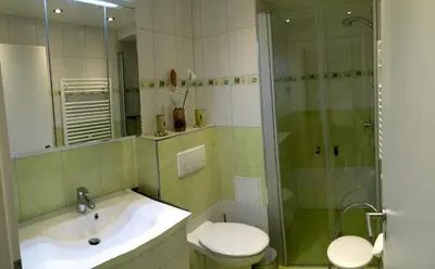 Ein Badezimmer in der Unterkunft Erzgebirgsferien