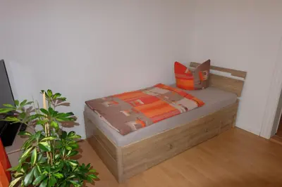 Ein Bett oder Betten in einem Zimmer der Unterkunft Im Kuckucksnest