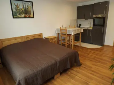 Küche/Küchenzeile in der Unterkunft Ferienwohnung Gittersee