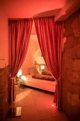 Ein Bett oder Betten in einem Zimmer der Unterkunft Villa am Park Apartment
