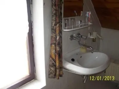 Ein Badezimmer in der Unterkunft Pension Strohbach