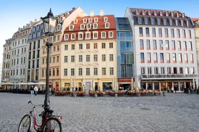 Das Gebäude in dem sich das Aparthotel befindet