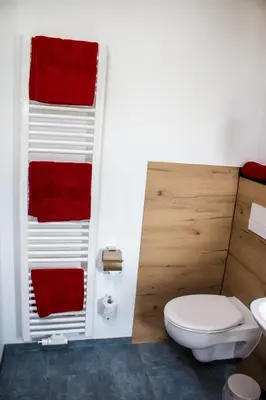 Ein Badezimmer in der Unterkunft Ferienwohnungen 