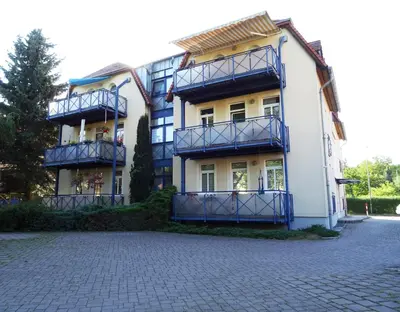 Das Gebäude in dem sich die Ferienwohnung befindet