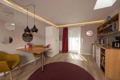 Küche/Küchenzeile in der Unterkunft Little Suite Apartments