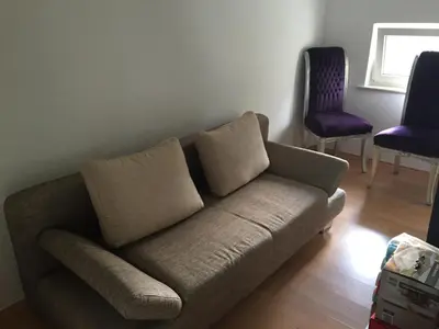Ein Sitzbereich in der Unterkunft Apartments Chemnitz Central Elbsandstein