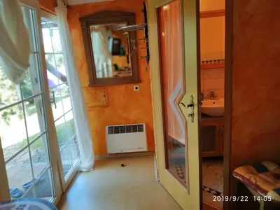 Ein Badezimmer in der Unterkunft Gartenhaus Nossen