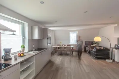 Küche/Küchenzeile in der Unterkunft Ferienapartments Pirna