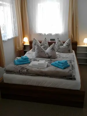 Ein Bett oder Betten in einem Zimmer der Unterkunft Ferienwohnung Mey