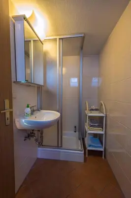 Ein Badezimmer in der Unterkunft Ferienhaus Rosalie