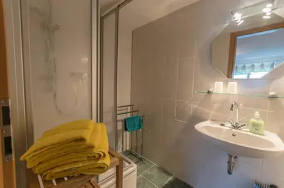 Ein Badezimmer in der Unterkunft Ferienhaus Rosalie