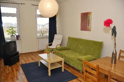 Ein Sitzbereich in der Unterkunft Dresden Altstadt/Neustadt 3 Raum Fewo L11