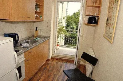 Küche/Küchenzeile in der Unterkunft 3 Raum Fewo Dresden Altstadt - L7