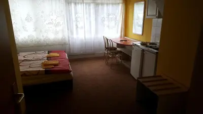 Küche/Küchenzeile in der Unterkunft Pension Hubertushof Monteurunterkunft